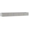 vidaXL Hochbeet, Hochbeet für Garten Balkon Terrasse, Kräuterhochbeet zum Selber Bauen, Gemüsebeet Pflanzkübel aus Metall, Grau Cortenstahl - Thumbnail 9