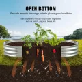 VEVOR Hochbeet Pflanzkübel Blumenkasten Garten Pflanzkasten Terrassen Gemüsebeet Gartenbeet Pflanzbeet Silber 180x90x30cm verzinktem Metall ideal für den Anbau von Gemüse Obst Kräutern usw. - Thumbnail 6