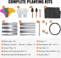 VEVOR Hochbeet Pflanzkübel Blumenkasten Garten Pflanzkasten Terrassen Gemüsebeet Gartenbeet Pflanzbeet Silber 180x90x30cm verzinktem Metall ideal für den Anbau von Gemüse Obst Kräutern usw. - Thumbnail 7