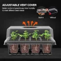 Spider Farmer Zimmergewächshaus Anzuchtkasten, 4 Stück 12 Zellen Mini Gewächshaus Anzuchtset mit Deckel und Belüftung Setzling Starter Tabletts Treibhaus Anzuchtschale für Sämling Pflanze - Thumbnail 10