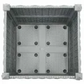 vidaXL Hochbeet, Hochbeet für Garten Balkon Terrasse, Gemüsebeet Pflanzkasten zum Selber Bauen, Blumenbeet Blumenkasten Rattan-Optik, Polypropylen - Thumbnail 7