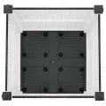 vidaXL Hochbeet, Hochbeet für Garten Balkon Terrasse, Gemüsebeet Pflanzkasten zum Selber Bauen, Blumenbeet Blumenkasten Rattan-Optik, Polypropylen - Thumbnail 6