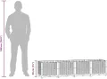 vidaXL Hochbeet, Kräuterbeet Gemüsebeet zum Selber Bauen, Blumenkasten im Rattan-Look, Pflanzkasten für Garten Terrasse Balkon, Polypropylen - Thumbnail 4