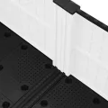 vidaXL Hochbeet, Hochbeet für Garten Balkon Terrasse, Gemüsebeet Pflanzkasten zum Selber Bauen, Blumenbeet Blumenkasten Rattan-Optik, Polypropylen - Thumbnail 5