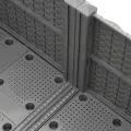 vidaXL Hochbeet, Hochbeet für Garten Balkon Terrasse, Gemüsebeet Pflanzkasten zum Selber Bauen, Blumenbeet Blumenkasten Rattan-Optik, Polypropylen - Thumbnail 5