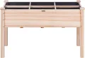 VEVOR Hochbeet Holz Pflanzkübel mit Ablage Blumenkasten 100kg Tragfähigkeit Garten Pflanzkasten Terrassen Gemüsebeet Gartenbeet Pflanzbeet 120x58x76cm ideal für den Anbau von Gemüse Obst Kräutern - Thumbnail 9