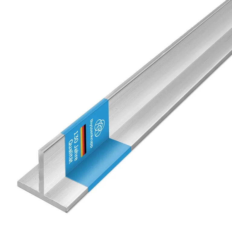 thyssenkrupp T-Profil Aluminium 30 x 30 x 3 mm in 1500 mm Länge | Aluprofil | Alu | T-Metall | EN AW-6060