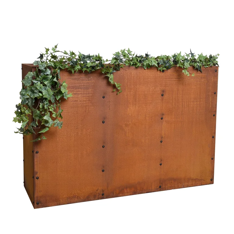 ESTEXO Hochbeet Pflanzkasten Edelrost Blumenkasten Pflanzbeet Blumenbeet Beet Stahl Pflanzkübel Blumenkübel Gartenbeet 120x40x80 cm – Bild 8