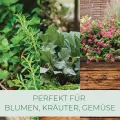 STREND PRO Hochbeet Metall 200x100x77 cm (LxBxH) Holz Imitation | Pflanzkasten Holz Effekt | Blumenkasten Holz Effekt | Garten Pflanzkasten Hoch | Gemüsebeet | Gartenbeet | Hochbeet Balkon Pflanzbeet - Thumbnail 8