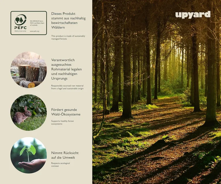 Upyard Holz Hochbeet für Garten, Terrasse und Balkon - Blumenkasten mit Innenvlies und wasserdichter Kunststoffeinlage - Pflanzkasten für Innen- und Außenbereich, 78x36x72, Braun – Bild 8