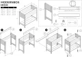 Upyard Holz Hochbeet für Garten, Terrasse und Balkon - Blumenkasten mit Innenvlies und wasserdichter Kunststoffeinlage - Pflanzkasten für Innen- und Außenbereich, 78x36x72, Braun - Thumbnail 6