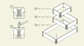 Upyard Stepped Bed - modernes Hochbeet aus Palettenrahmen - modulares, mehrstufiges Hochbeet aus Naturholz für Garten und Terrasse, 120x80x58,5, Schwarz - Thumbnail 6