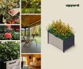 Upyard Holz Hochbeet für Garten, Terrasse und Balkon - Blumenkasten mit Innenvlies und wasserdichter Kunststoffeinlage - Pflanzkasten für Innen- und Außenbereich, 78x52x48, Grau - Thumbnail 6