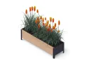 Upyard Holz Hochbeet für Garten, Terrasse und Balkon - Blumenkasten mit Innenvlies und wasserdichter Kunststoffeinlage - Pflanzkasten für Innen- und Außenbereich, 78x52x48, Grau - Thumbnail 8
