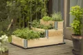 Upyard Stepped Bed - modernes Hochbeet aus Palettenrahmen - modulares, mehrstufiges Hochbeet aus Naturholz für Garten und Terrasse, 120x80x58,5, Naturholz - Thumbnail 7
