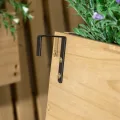 Outsunny Hochbeet Massivholz, Pflanzbeet Frühbeet Gartenbeet mit verstellbarem Blumenkasten, Wand, Pflanzkasten Pflanzkübel 60x16x80cm für Terrasse, Balkon, Gartenspalier für Blumen Pflanzen Naturholz - Thumbnail 9