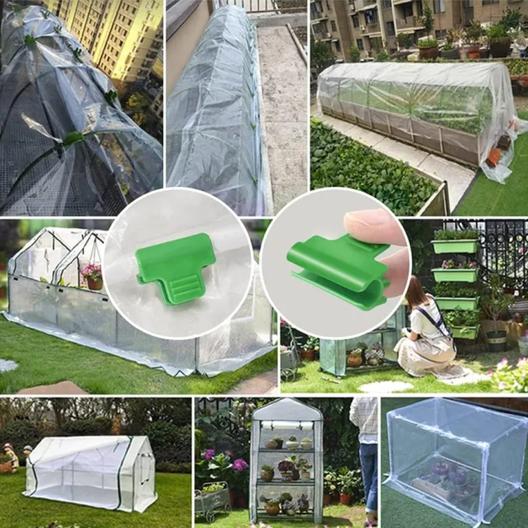 SagaSave 30 Stück Gewächshaus-Klemmen, 19 mm, Garten-Hoop-Clips, Pflanzenclips, Filmreihenabdeckung, Netz-Tunnel-Clips, Rahmen, Schattierung, Netzstab-Clip in Grün – Bild 9