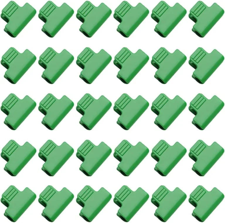 SagaSave 30 Stück Gewächshaus-Klemmen, 19 mm, Garten-Hoop-Clips, Pflanzenclips, Filmreihenabdeckung, Netz-Tunnel-Clips, Rahmen, Schattierung, Netzstab-Clip in Grün – Bild 1