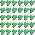 SagaSave 30 Stück Gewächshaus-Klemmen, 19 mm, Garten-Hoop-Clips, Pflanzenclips, Filmreihenabdeckung, Netz-Tunnel-Clips, Rahmen, Schattierung, Netzstab-Clip in Grün - Thumbnail 1