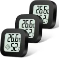 Flintronic Mini LCD Thermometer, 6 Stück Digital Thermometer Innen, Hygrometer Innen, Thermometer Hygrometer, Kabelloses, Luftfeuchtigkeit Meter für Babyzimmer Wohnzimmer Büro Gewächshaus(Weiß) - Thumbnail 9