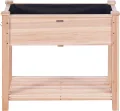 VEVOR Hochbeet Holz Pflanzkübel mit Ablage Blumenkasten 75kg Tragfähigkeit Garten Pflanzkasten Terrassen Gemüsebeet Gartenbeet Pflanzbeet 86x46x76cm ideal für den Anbau von Gemüse Obst Kräutern - Thumbnail 9
