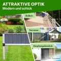 TTL Garden „Superior“ Alu Hochbeet mit Frühbeet Aufsatz - 128x114x60cm großes hochwertiges Aluminium Hochbeet mit Gewächshaus Abdeckung mehrteilige Türen & Dach aus durchsichtigem Polycarbonat - Thumbnail 6