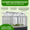 TTL Garden „Superior“ Alu Hochbeet mit Frühbeet Aufsatz - 128x114x60cm großes hochwertiges Aluminium Hochbeet mit Gewächshaus Abdeckung mehrteilige Türen & Dach aus durchsichtigem Polycarbonat - Thumbnail 3