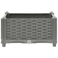 vidaXL Hochbeet, Hochbeet für Garten Balkon Terrasse, Gemüsebeet Pflanzkasten zum Selber Bauen, Blumenbeet Blumenkasten Rattan-Optik, Polypropylen - Thumbnail 5