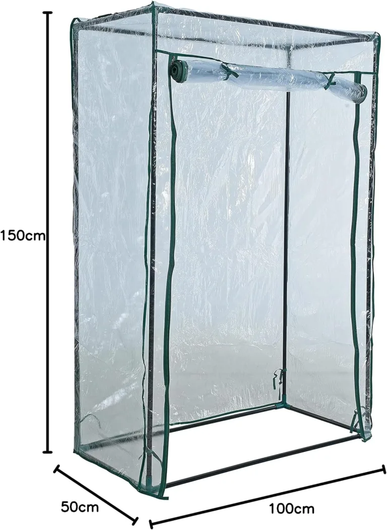 ESTEXO Foliengewächshaus Gewächshaus 100x50x150 cm Tomatengewächshaus Treibhaus Frühbeet – Bild 8