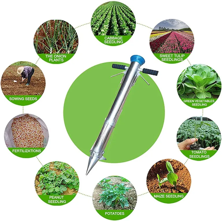 Pflanzmaschine, GemüSepflanzmaschine, Sämling-Pflanzmaschine, Garten Gewächshaus Umpflanzwerkzeug, Pro Grüne Zwiebel Rettich Rüben Mais Bohnen Salat – Bild 2