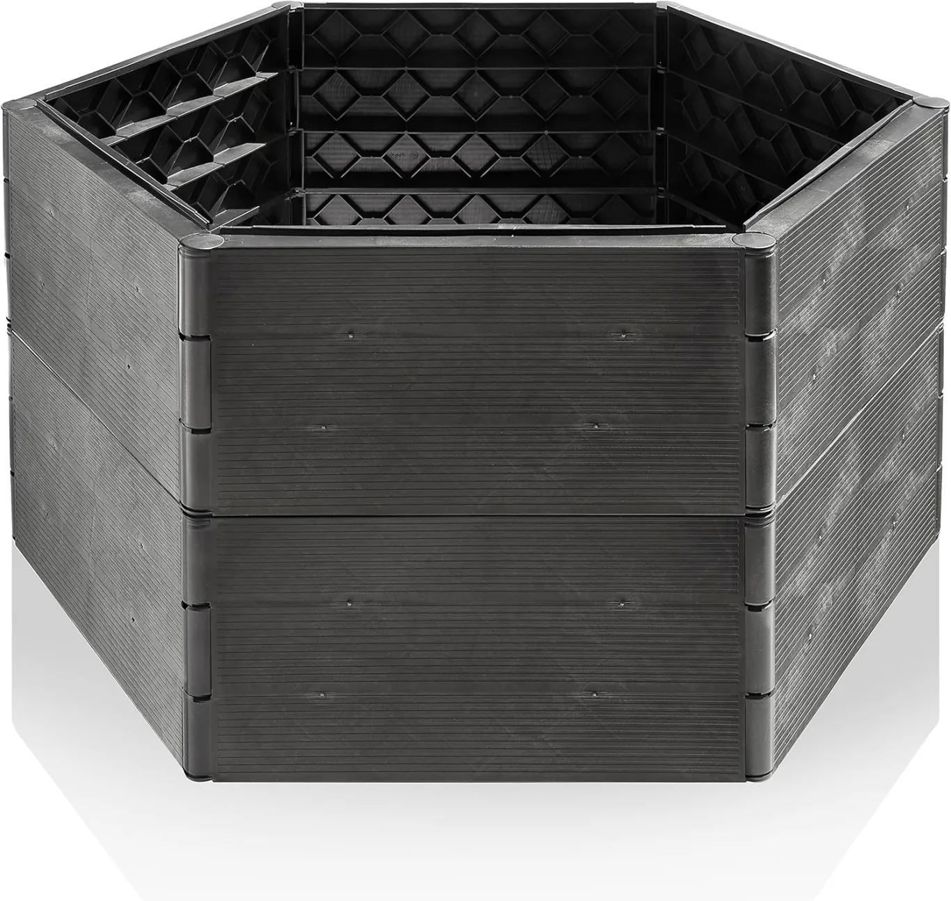 Grizzly Hochbeet System 2 Set, für Garten und Balkon, Blumenkasten, Gemüsebeet, witterungsbeständig - Bild 1