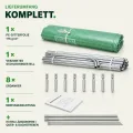 TOM Gewächshaus, Foliengewächshaus Folientunnel 175g/m² extra stabil & langlebig – 4 Größen: 2x3m 3x4m 3x6m Gewächshaus mit Erdanker – 2 Türen – Fenster mit Insektenschutz – für Tomaten & Co. - Thumbnail 8