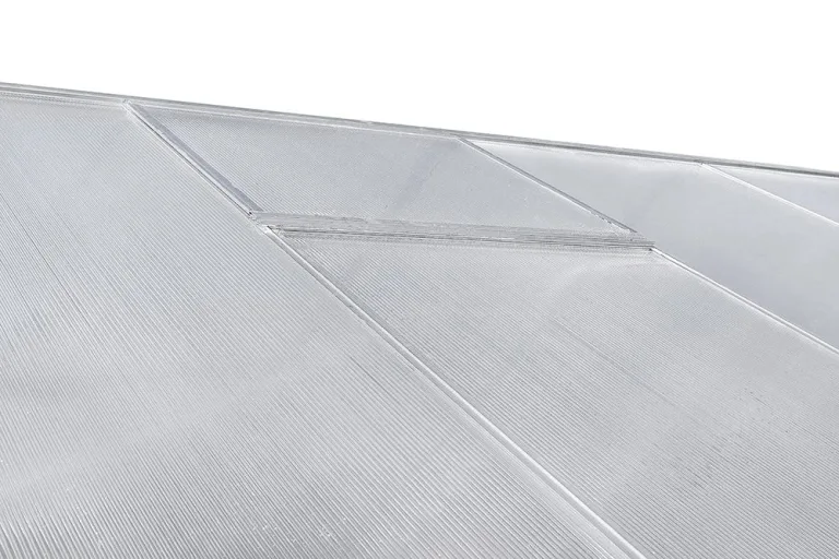 Aluminium Gewächshaus Glas 640x220 cm - Gewächshäuser Groß - Treibhaus Gewächshaus mit Fundament - Glashaus Tomaten - Gewaechshaus 14,3m2 - Greenhouse Outdoor - 6 mm Platten – Bild 4