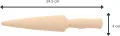 Teemando® Marken-Pflanzholz mit Scala aus unbehandeltem Buchenholz, 24,5 cm lang, Pflanzholz mit cm - Thumbnail 8