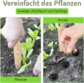 Teemando® Marken-Pflanzholz mit Scala aus unbehandeltem Buchenholz, 24,5 cm lang, Pflanzholz mit cm - Thumbnail 3