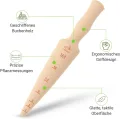Teemando® Marken-Pflanzholz mit Scala aus unbehandeltem Buchenholz, 24,5 cm lang, Pflanzholz mit cm - Thumbnail 4