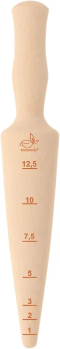 Teemando® Marken-Pflanzholz mit Scala aus unbehandeltem Buchenholz, 24,5 cm lang, Pflanzholz mit cm - Thumbnail 1