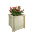 TIMBELA Hochbeet Holz - 38x38xH35 cm - Pflanzkasten für Garten - Kräuterbeet - Blumenkasten Holz - Hochbeet Balkon Garten Terrasse - Solid 28 mm Pine/Spruce Wood M610 - Thumbnail 9