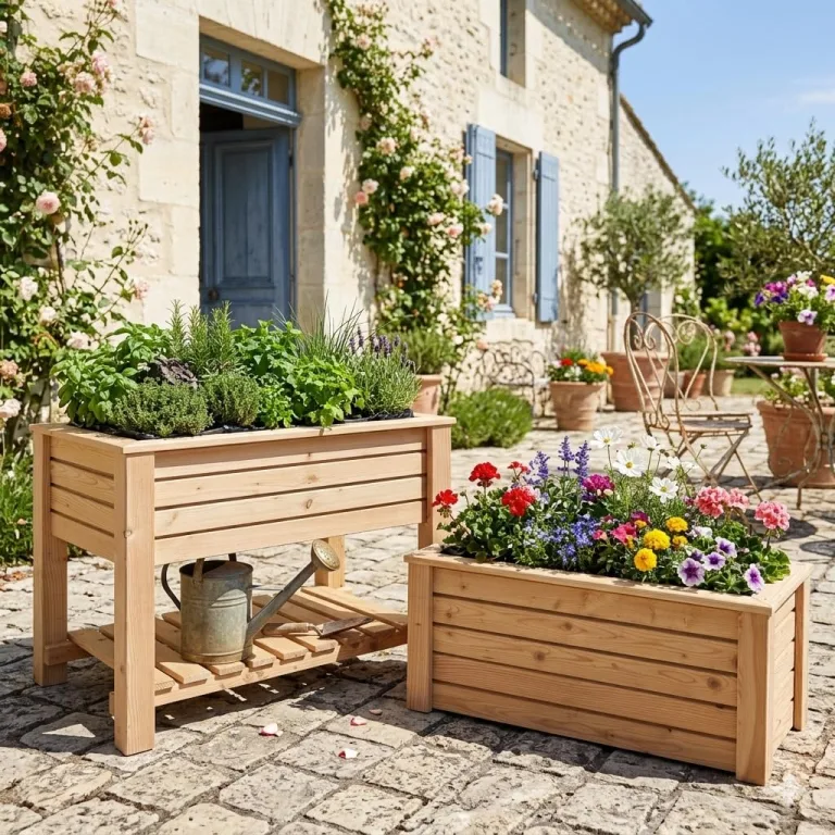 Pflanzkasten Lärche Primus 100 x 40 x 40 cm, für Außenbereich – Bild 6