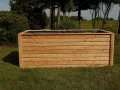 Gartenwelt Riegelsberger Hochbeet 180x80x72 cm aus modernen Rhombusleisten Lärchenholz Natur Kräuterbeet Gemüsebeet Pflanzbeet - Thumbnail 5