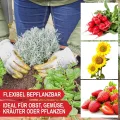 Premium Hochbeet – aus hochwertigem Holz – perfekt für Garten/Terrasse/Balkon – mit Stabiler Ablage und Innenvlies – Kräuterhochbeet 80 cm hoch, 80 cm lang – Pflanztisch – Hochbeete - Thumbnail 6