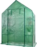 NYVI Foliengewächshaus NYVIGreen 195x143x73 cm - Gewächshaus für Pflanzen, Gemüse - Überwinterungszelt wetterfest, atmungsaktiv, lichtdurchlässig - Treibhaus für Garten, Terrasse, Balkon - Thumbnail 1