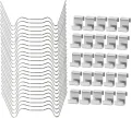 25 Stück Z-Clips für Gewächshausglasscheiben Gewächshausclips für Glas Edelstahl Gewächshaus Z-Clips Gewächshausfensterclips Glasscheibenbefestigungen Clips für Gewächshausglas Ersatzzubehör - Thumbnail 10