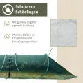 NATIV Pflanztunnel aus grünem Netzmaterial, Gartentunnel mit Stahlbügeln und Erdankern, Gemüseschutz und Vogelschutznetz, Alternative zum Folientunnel für Gemüsebeet, Hochbeet und Hausgarten - Thumbnail 6
