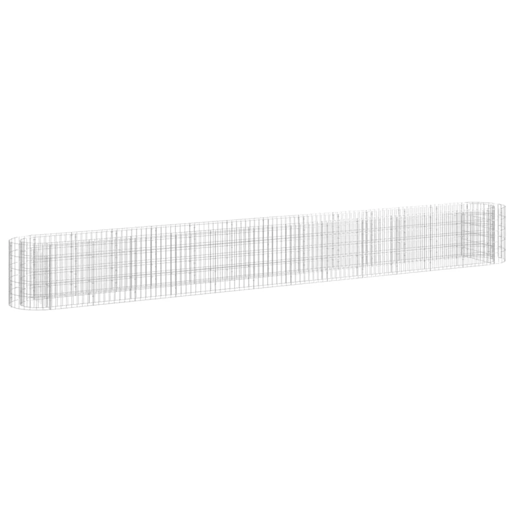 vidaXL Gabionen Hochbeet Steinkorb Pflanzkorb Gabionenkorb Pflanzkasten Pflanzkübel Pflanzbeet Garten Verzinktes Eisen 470x50x50 cm - Bild 1