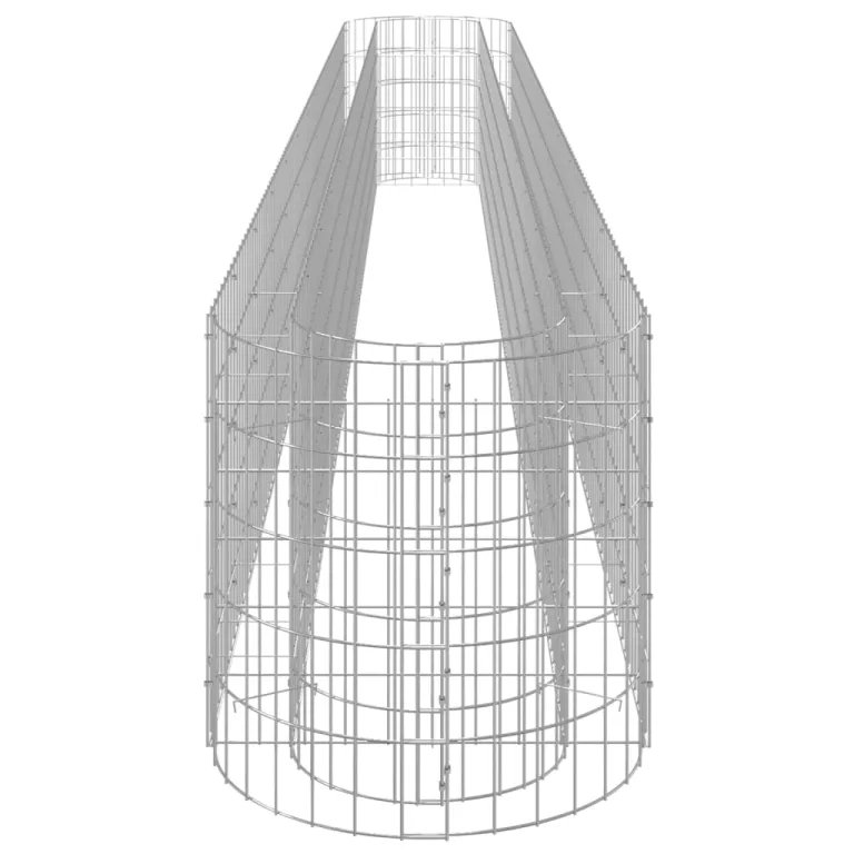 vidaXL Gabionen Hochbeet Steinkorb Pflanzkorb Gabionenkorb Pflanzkasten Pflanzkübel Pflanzbeet Garten Verzinktes Eisen 470x50x50 cm – Bild 6
