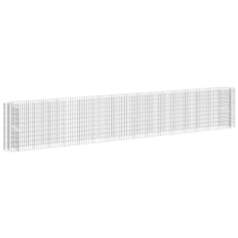 vidaXL Gabionen Hochbeet Steinkorb Pflanzkorb Gabionenkorb Pflanzkasten Pflanzkübel Pflanzbeet Garten Verzinktes Eisen 470x50x50 cm – Bild 10