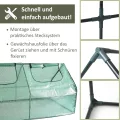 NATIV Foliengewächshaus | Gewächshaus mit 2 praktischen Zugriffsfenstern | Tomatenhaus aus robuster Gewächshausfolie | Treibhaus 182 x 90 cm, 90 cm hoch - Thumbnail 3