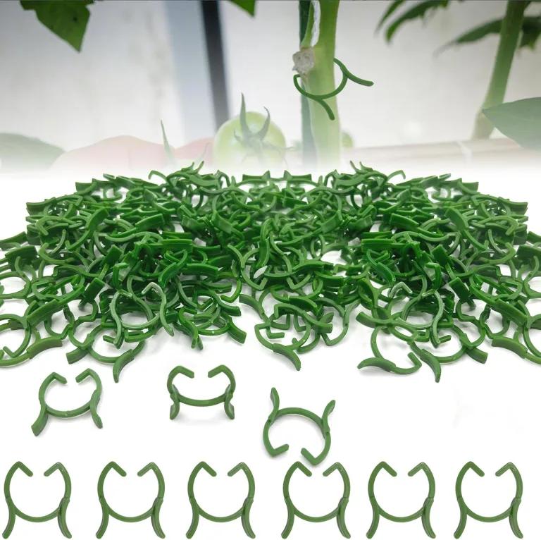 250 Stück Pflanzenclips,Tomatenclips Verbinden,Kunststoff Tomatenclips,Pflanzenklammern,Ranken Clips,Pflanzen Sicherung,Tomatenclips Verbinden Pfeffer Gurke Reben Ideal,für Pflanzen Sicherung – Bild 10