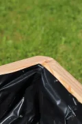 Gartenwelt Riegelsberger Massiver Pflanzkasten Mammut 50x50x39 cm aus Lärchenholz Natur Blumenkasten Blumentopf Pflanzkübel Kräutertopf Balkonkasten fertig montiert - Thumbnail 7